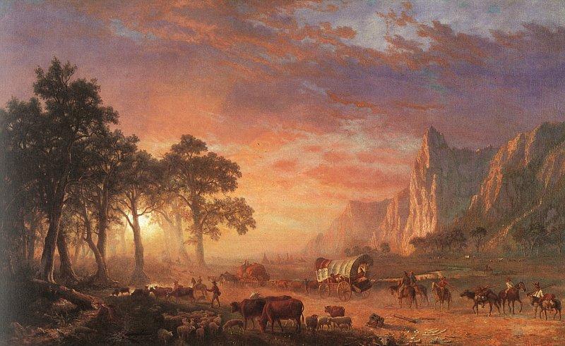 Albert Bierstadt The Oregon Trail France oil painting art